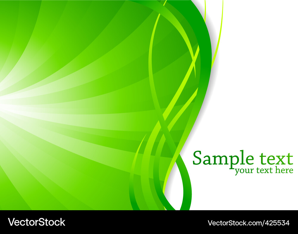 Dynamic Green Gradient Background Vector Image