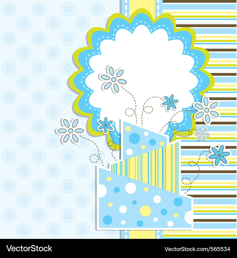 Greeting card Vector Image