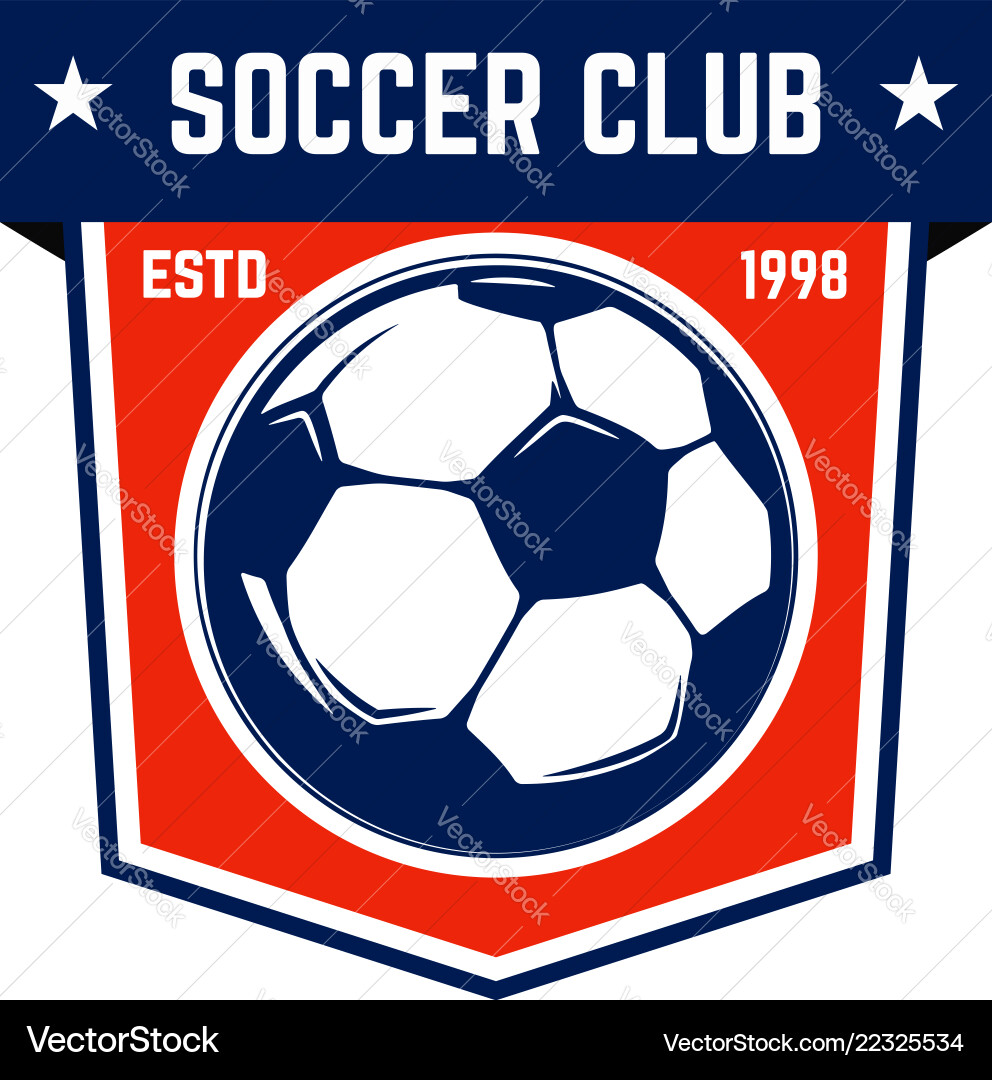 Soccer Football Emblems & Logos Vector Image