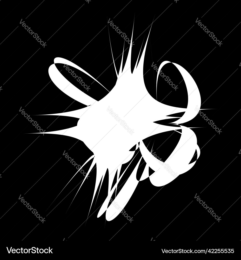 Abstract random geometric shape non figural Abstract random geometric shape non figural Vector Image