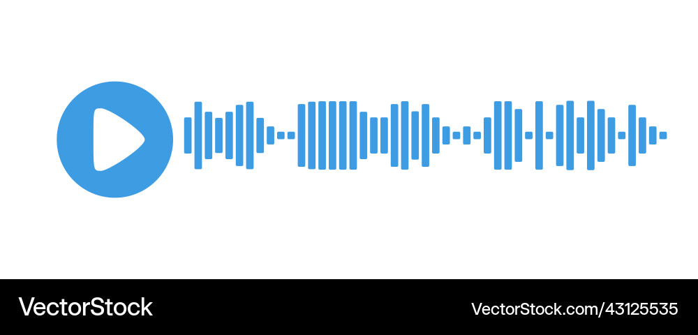 Aufnahme von Audio-Nachricht-Template ui-Element Vektorbild