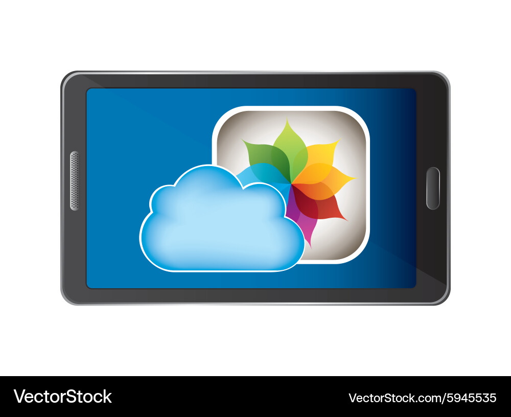 Cloud computing Vector Image