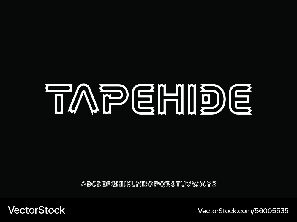 Display alphabet font design suitable Display alphabet font design suitable vector image