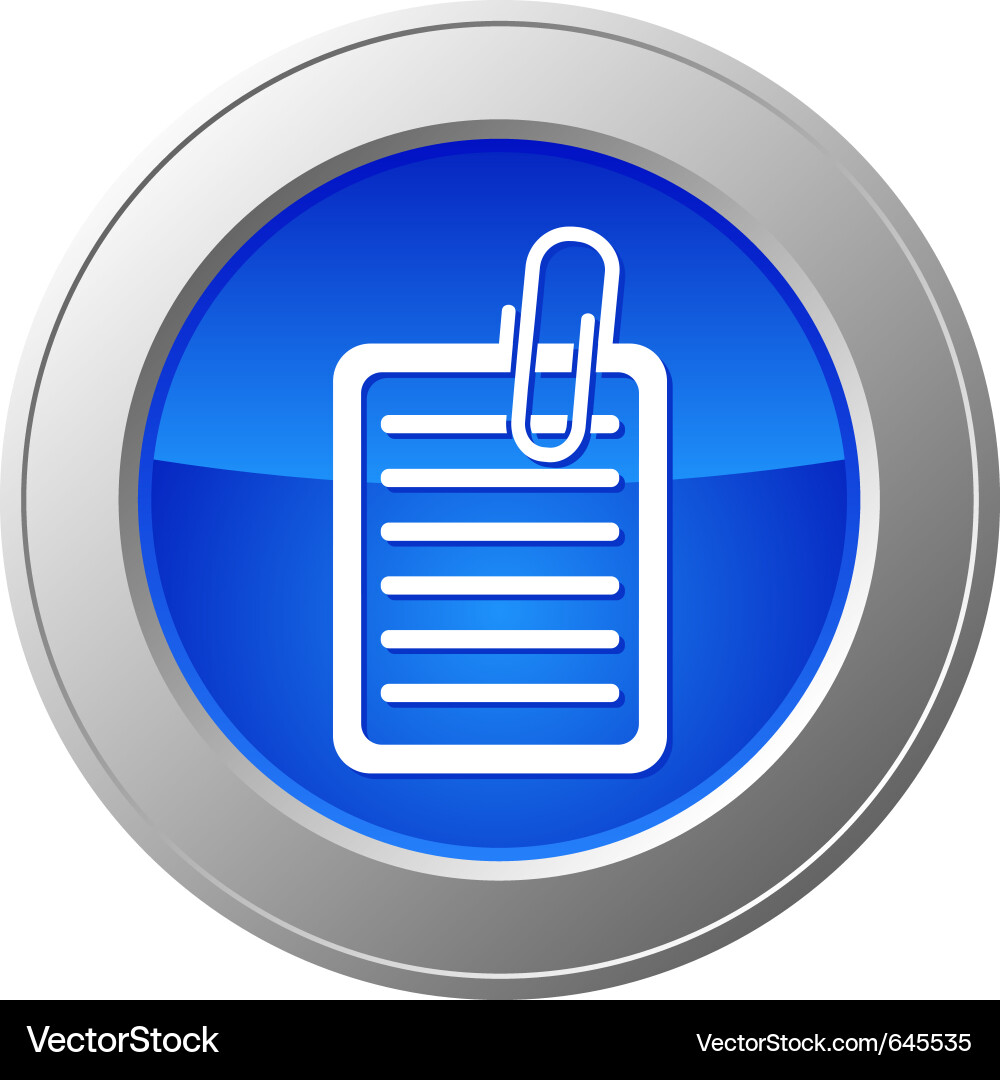 Document button Vector Image