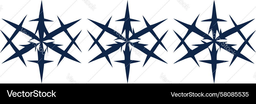 Sharp Geometric Spikes Pattern Vector Image