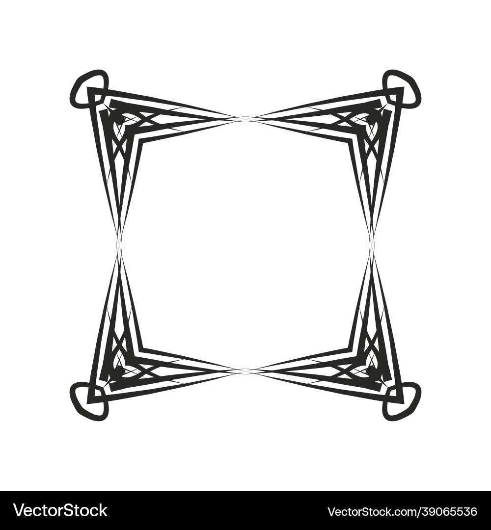 Border frame design element decoration art Vector Image