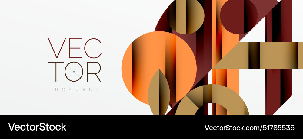 Circle square triangle shapes geometric minimal Vector Image