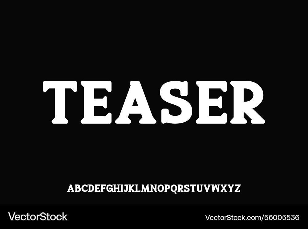 Display alphabet font design suitable Display alphabet font design suitable vector image