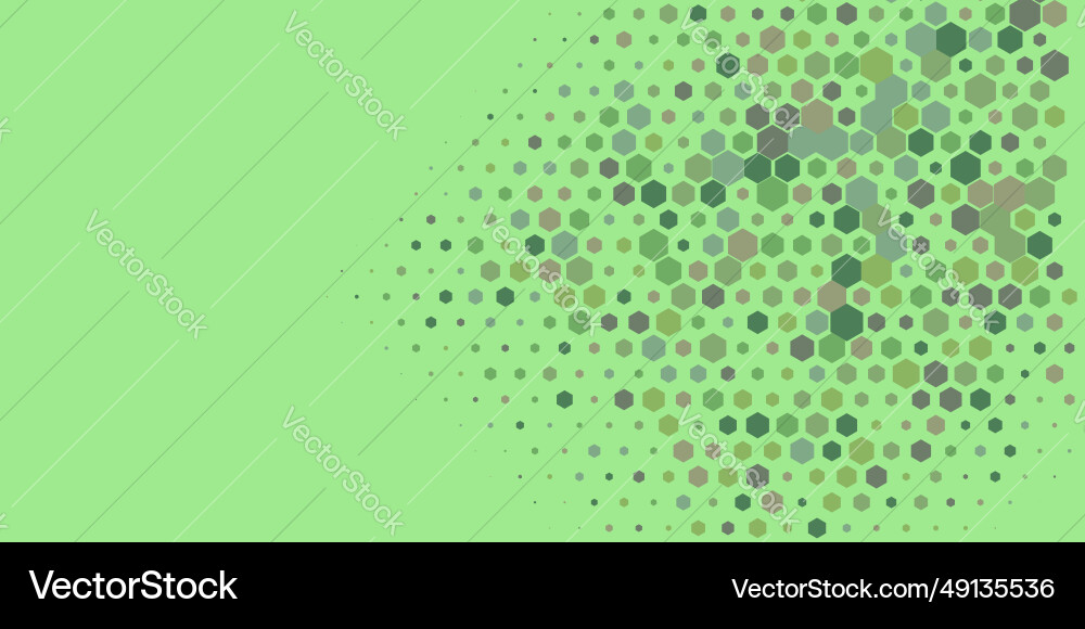 Geometric multi size hexagon with color Vector Image