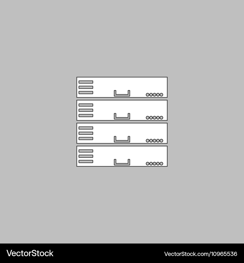 Server computer symbol Vector Image