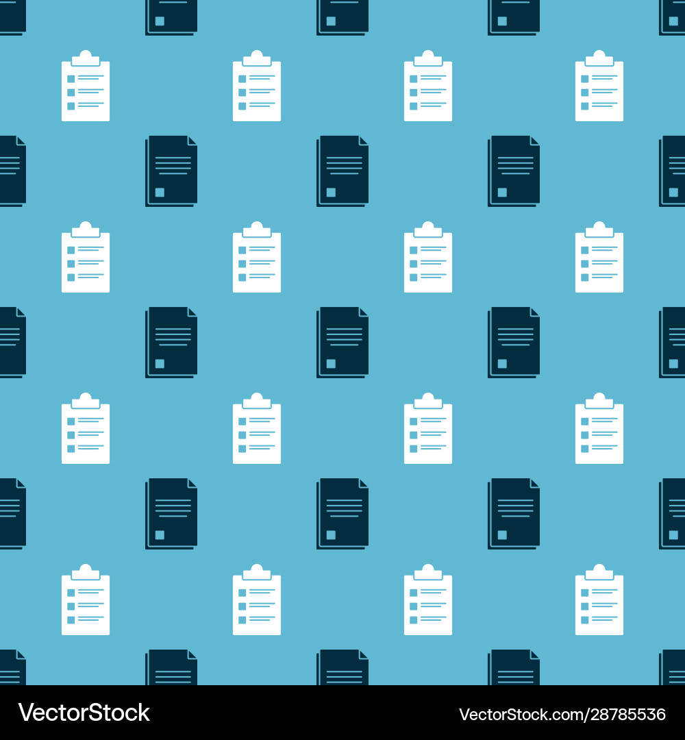 Set file document and clipboard with checklist Set file document and clipboard with checklist Vector Image