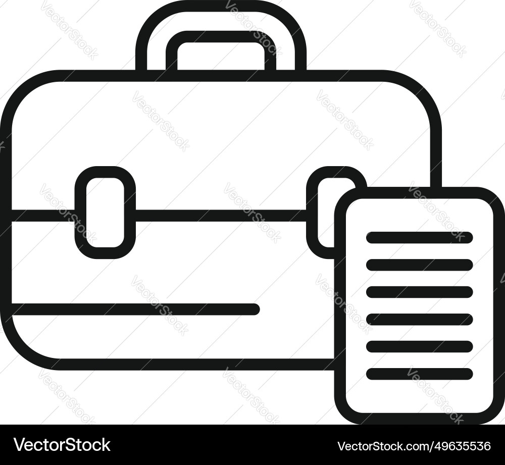 System file invoice icon outline remote System file invoice icon outline remote vector image