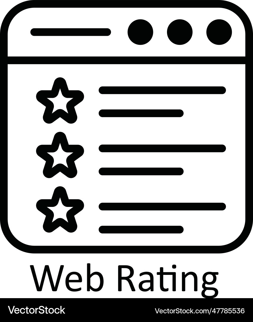 Web speed outline icon design Vector Image