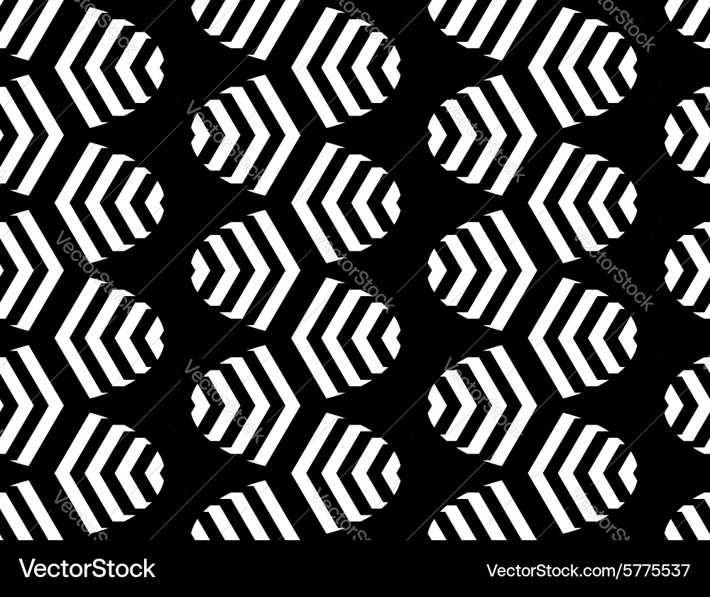 Design seamless monochrome zigzag pattern Vector Image