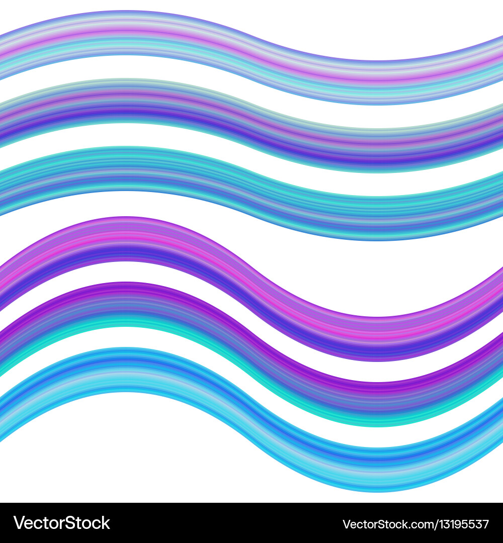 Graphic design element set - gradient ribbons Vector Image
