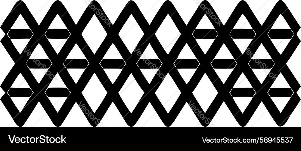 Horizontal interlocking grid pattern design Vector Image