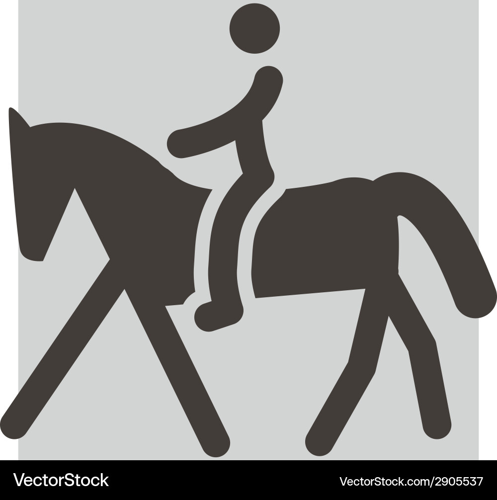 Horse Riding Icon Vector Image