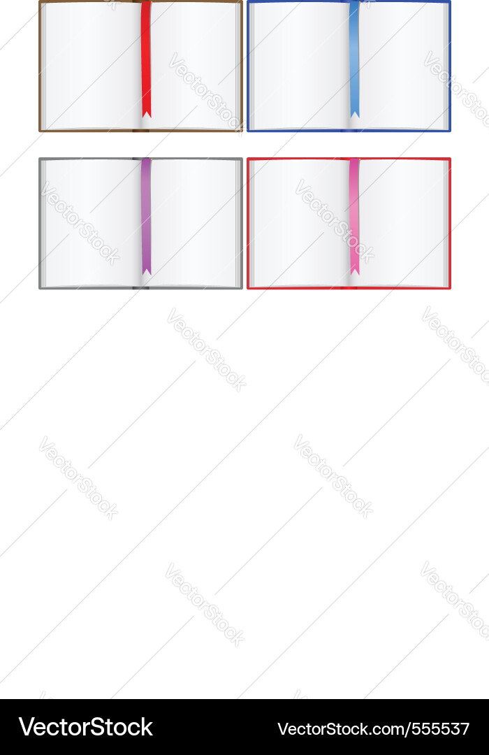 Open Books Stack Vector Image