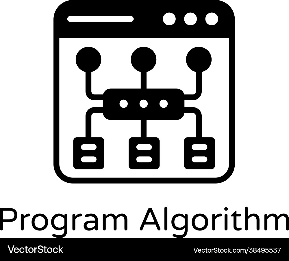 Programm Algorithm Vektorbild