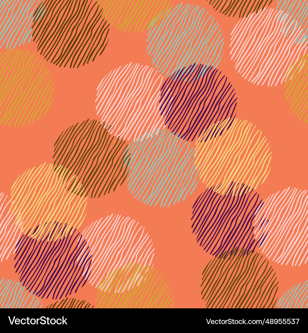 Seamless pattern abstract background with circles Vector Image