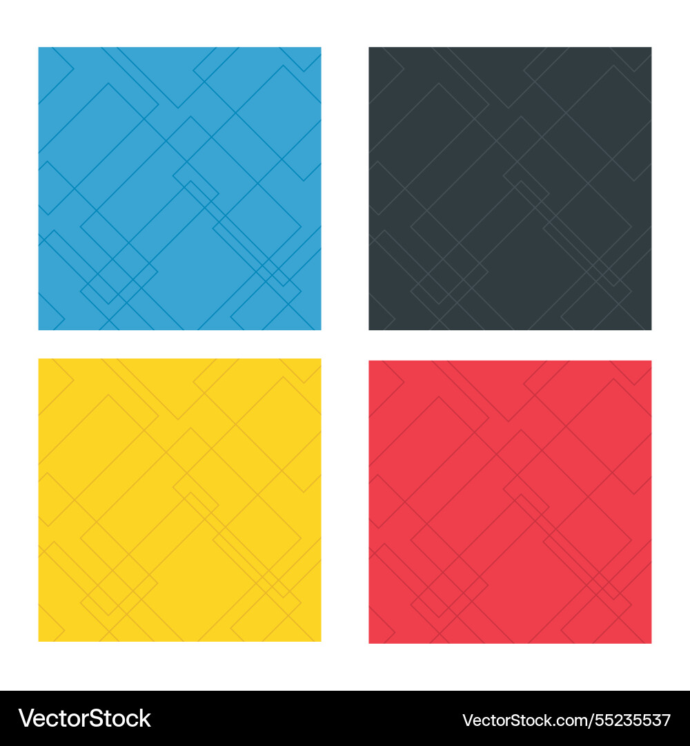 Set of square geometric shape pattern abstract Set of square geometric shape pattern abstract vector image