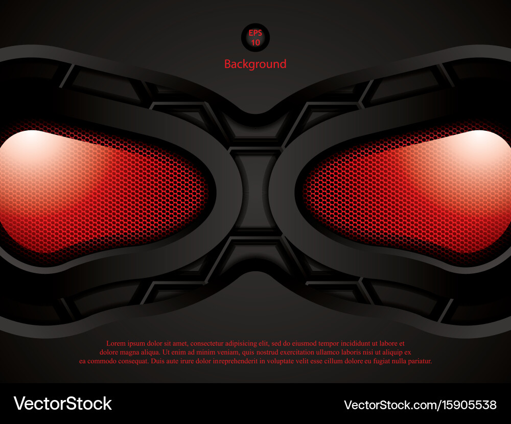 Abstract robot face Vector Image