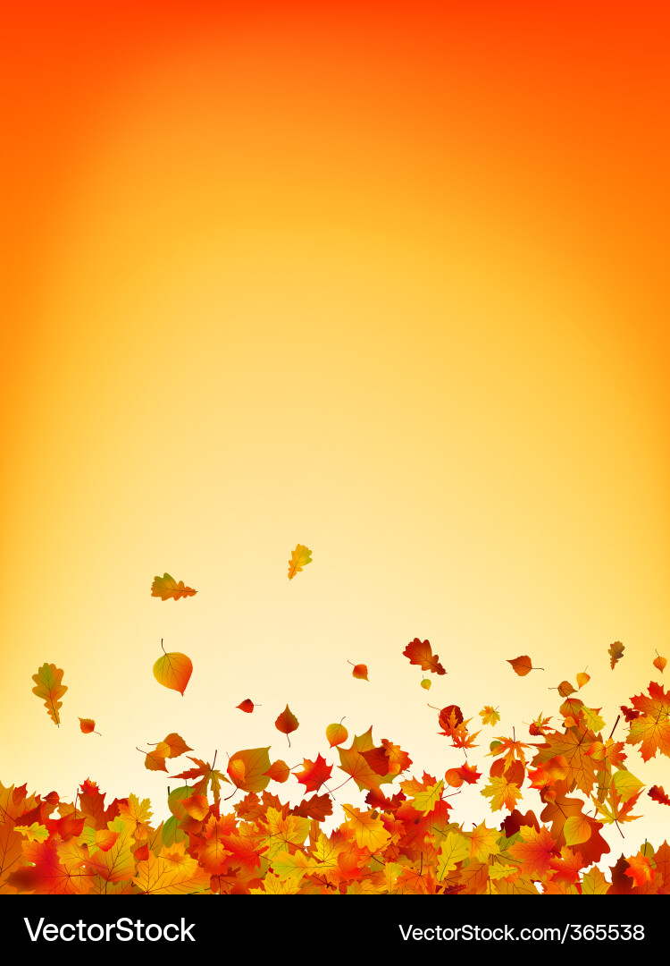 Autumn Leaf Background Royalty Free Vector Image