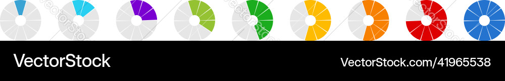 Preloader circular loading bar pie chart Preloader circular loading bar pie chart Vector Image
