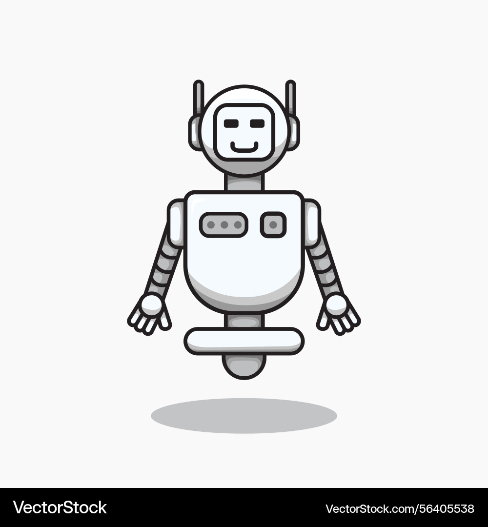 Robot assistant futuristic artificial intelligence Vector Image