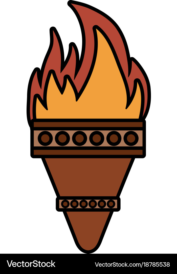 Torch icon image Vector Image