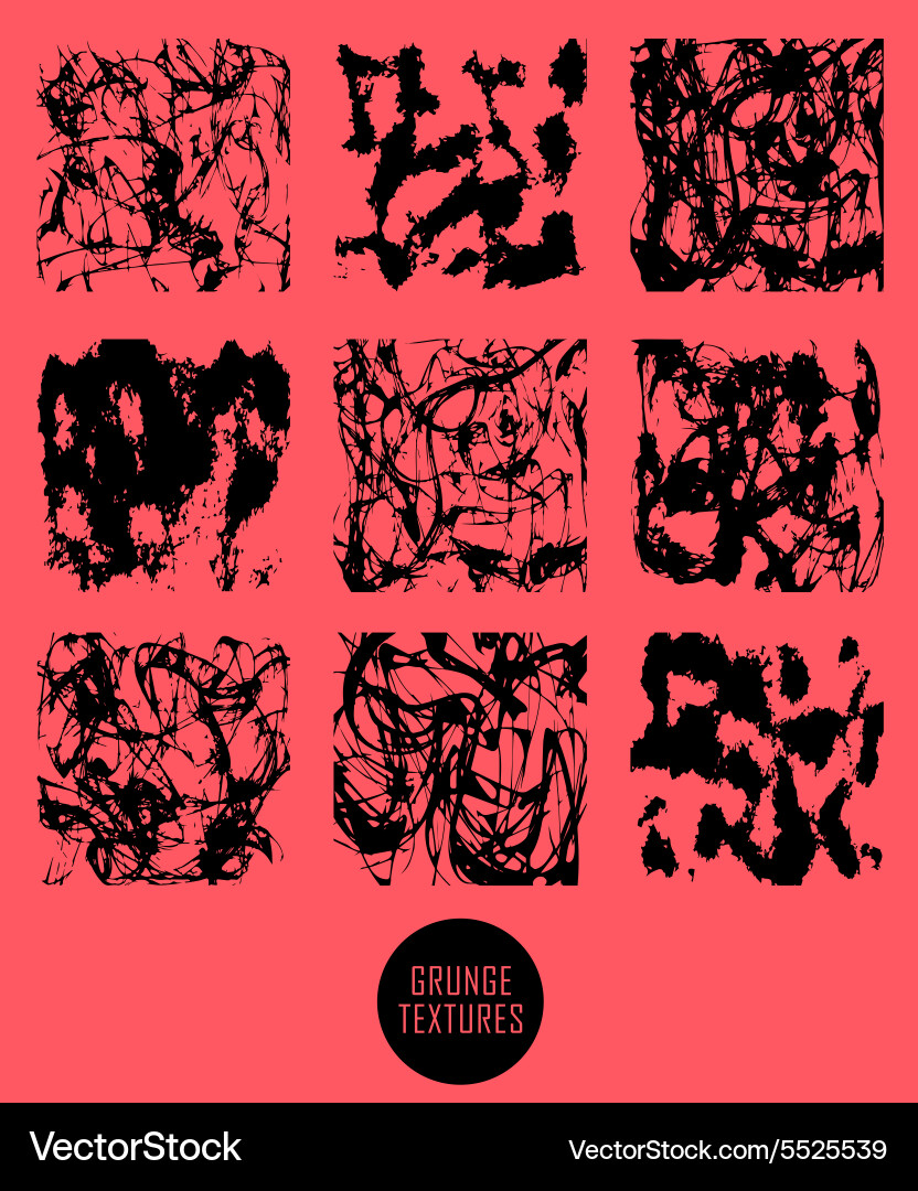 Abstract set of blobs splash labels Vector Image