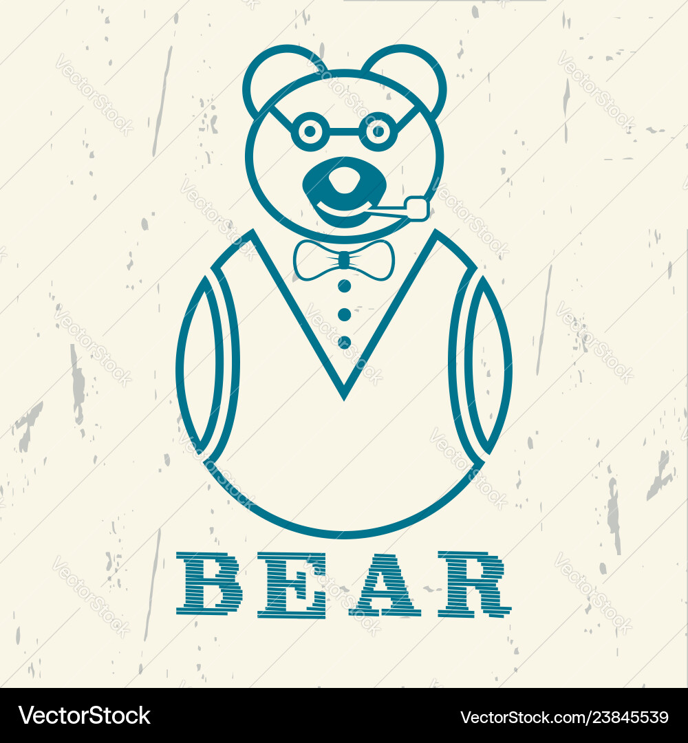 Bear graphics for print Bear graphics for print vector image