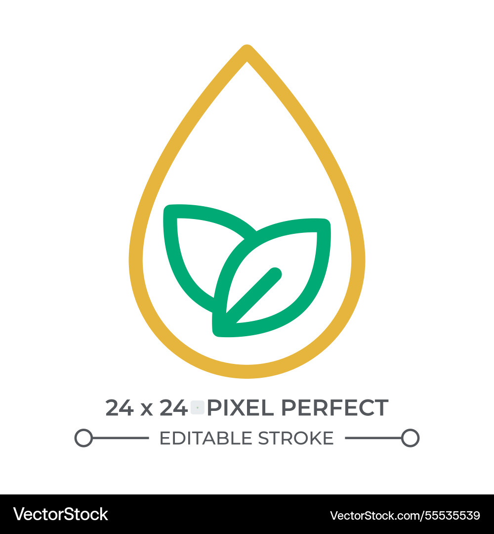 Clean water colorful line ui icon vector image