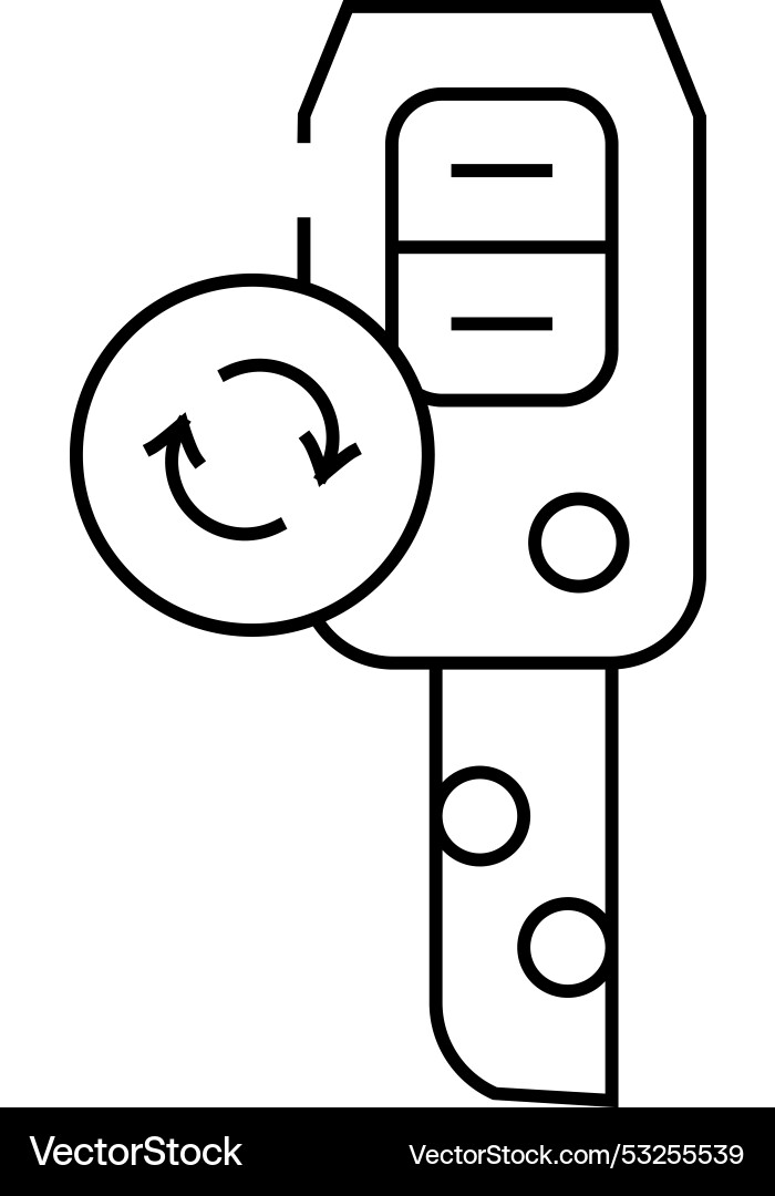 Duplicate key line icon Duplicate key line icon vector image