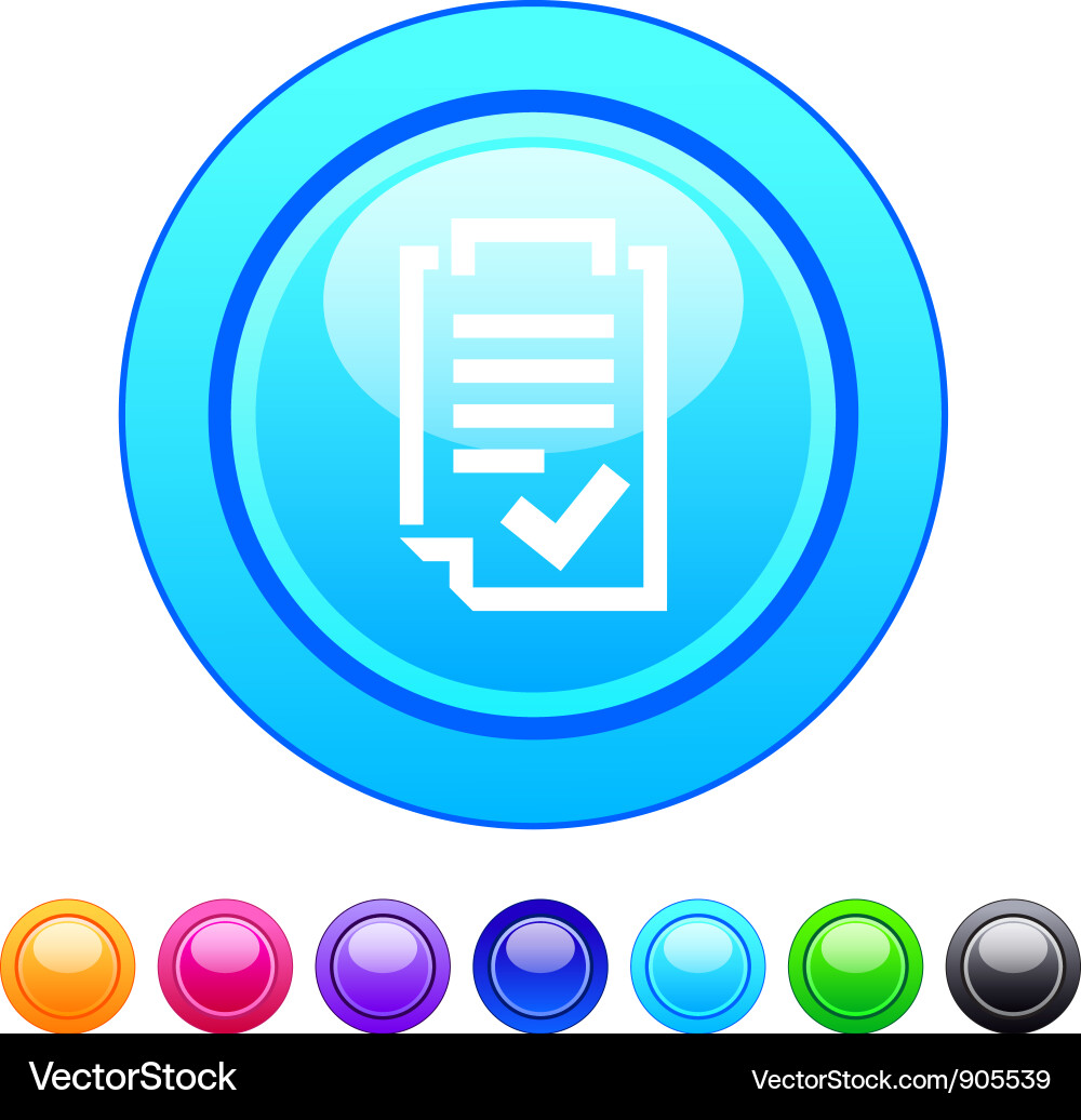 Form circle button Vector Image