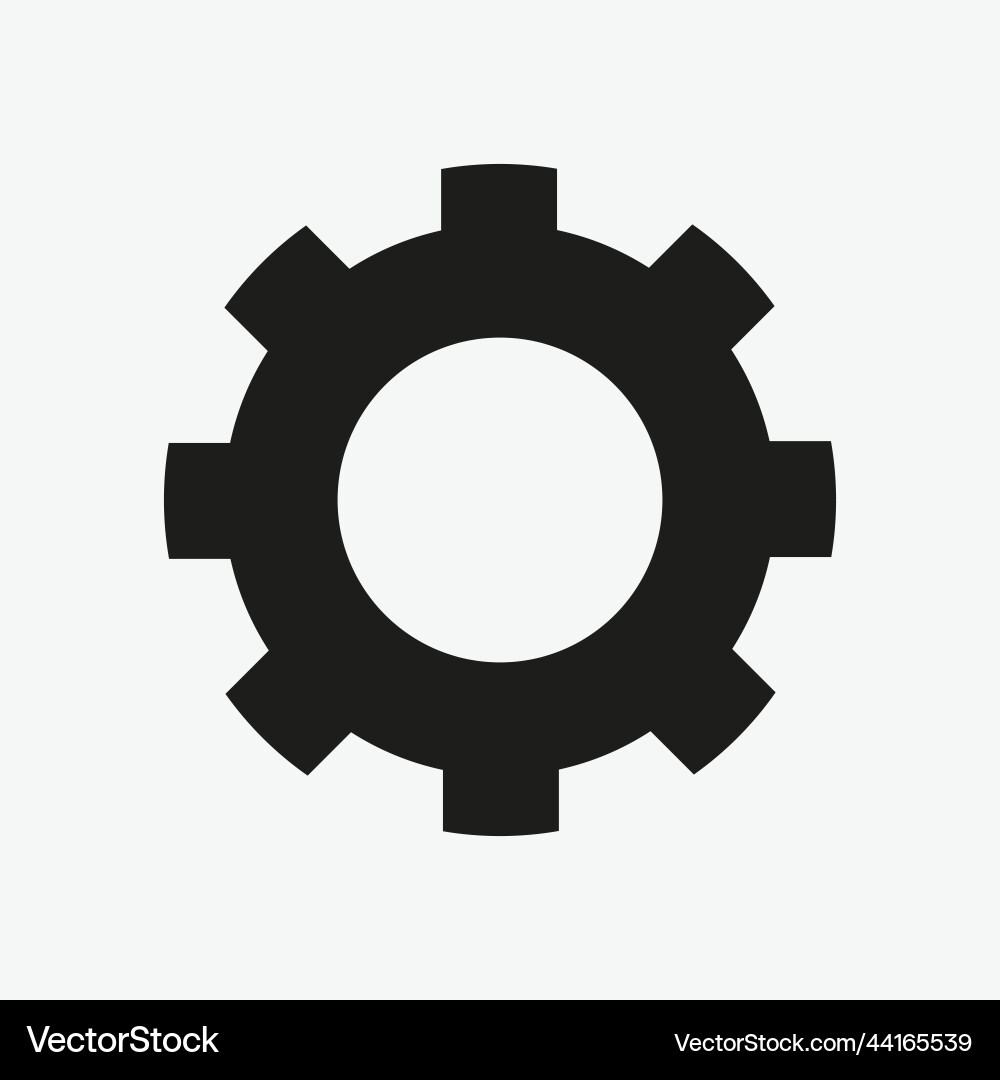 Gear icon template for web computer and mobile app Gear icon template for web computer and mobile app Vector Image