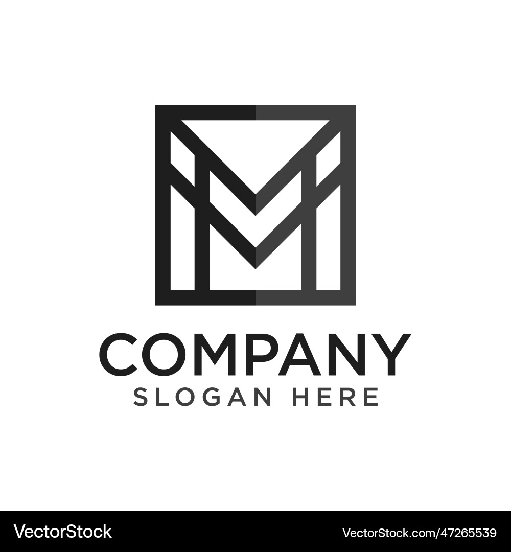 Letter m logo icon Letter m logo icon vector image