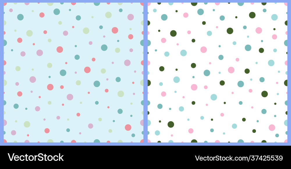 Seamless circle patterns Vector Image