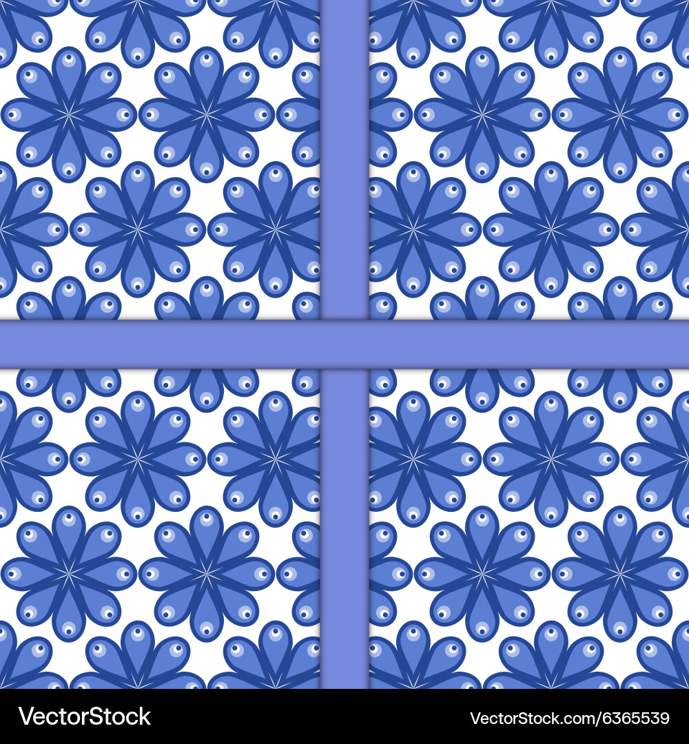 Seamless pattern of simple shapes Vector Image