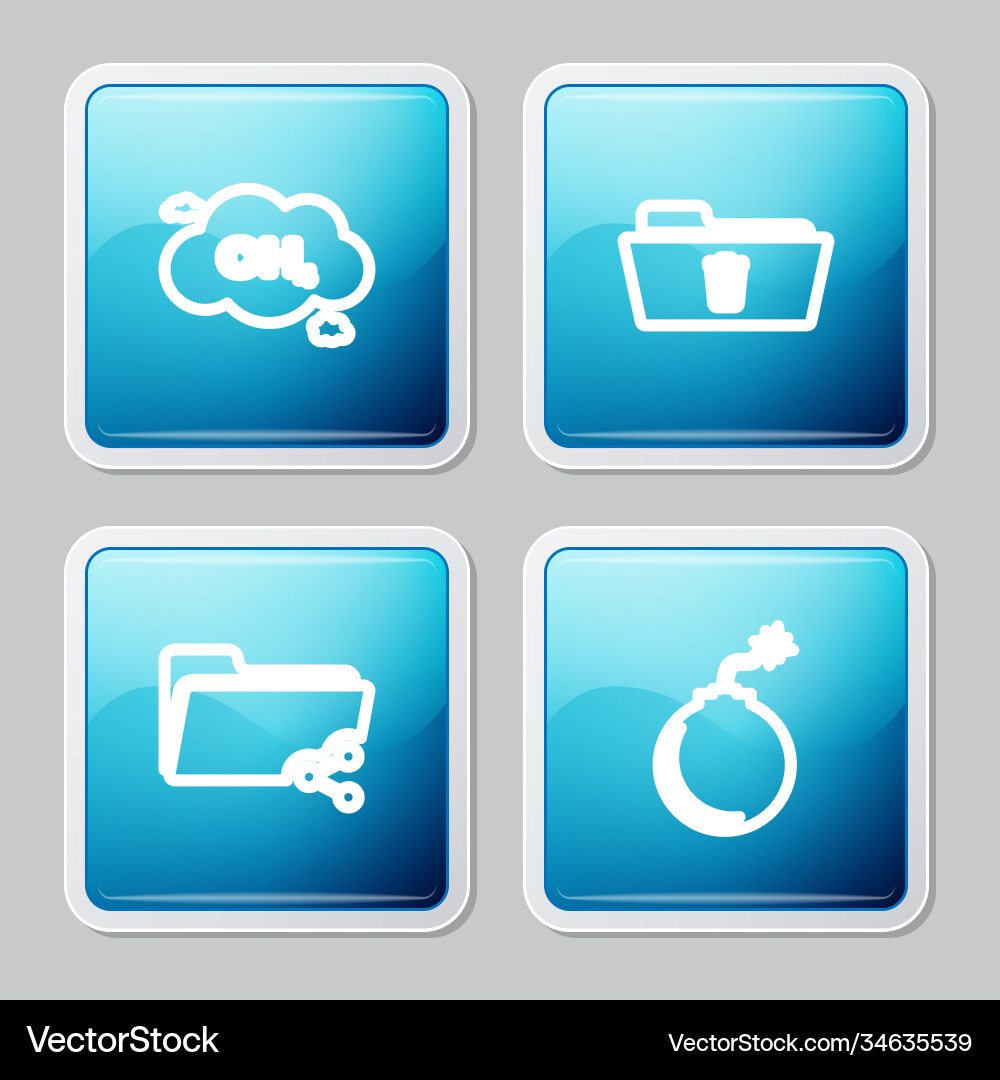 Set line methane emissions reduction delete Set line methane emissions reduction delete Vector Image
