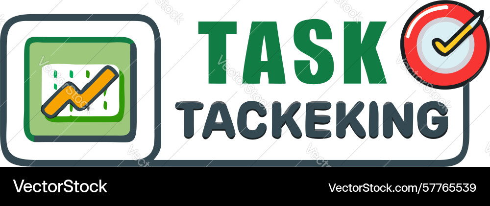 Task tracking and project management icon design vector image
