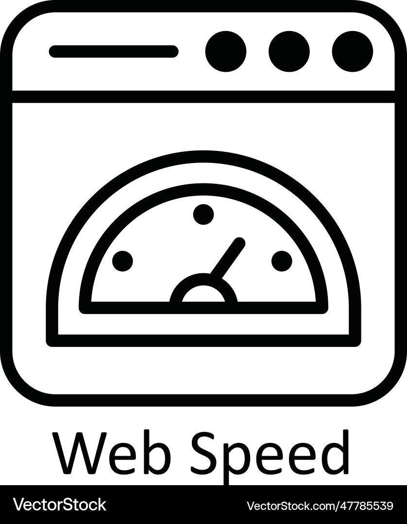 Web rating outline icon design Vector Image