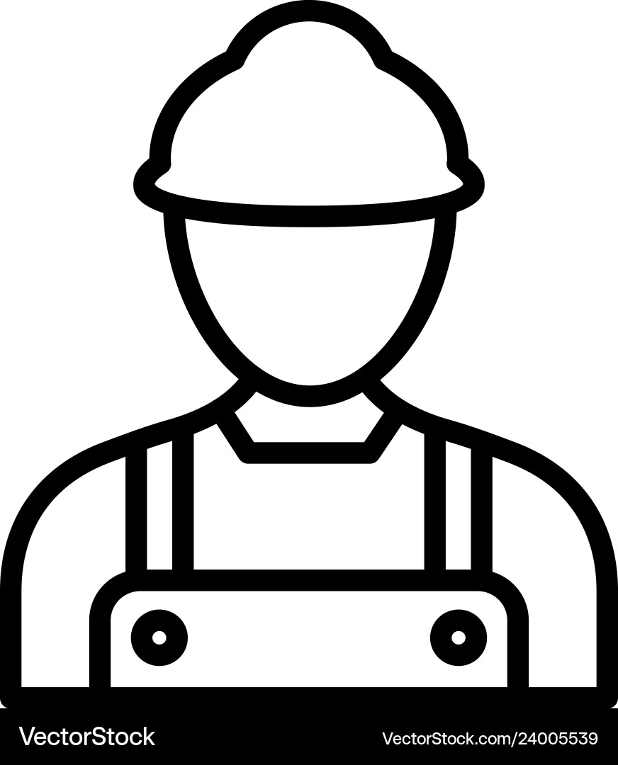 Worker icon which can easily modify or edi Vector Image