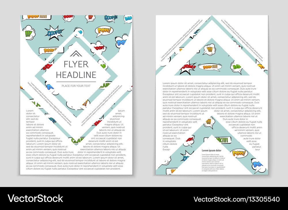 Abstract layout background set for art Vector Image