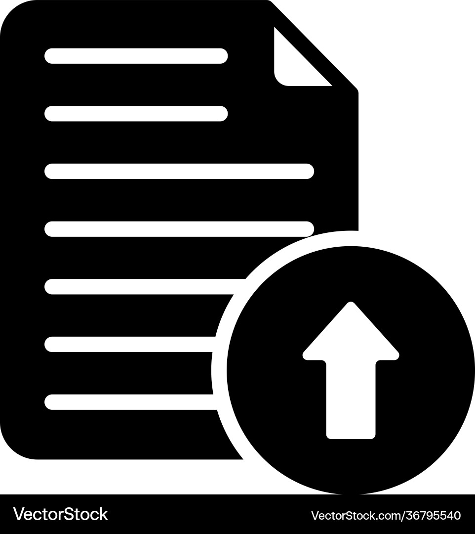 File upload Vector Image