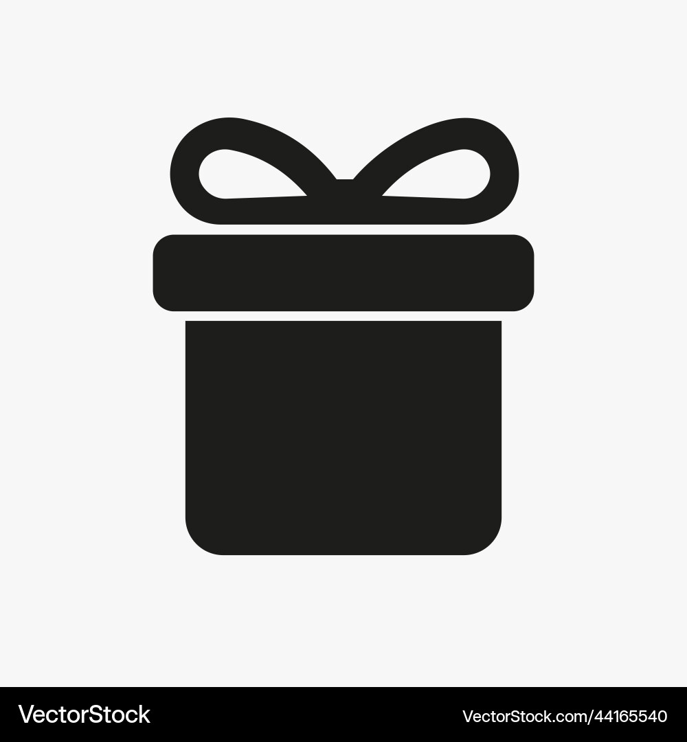 Gift box icon template for web computer Vector Image