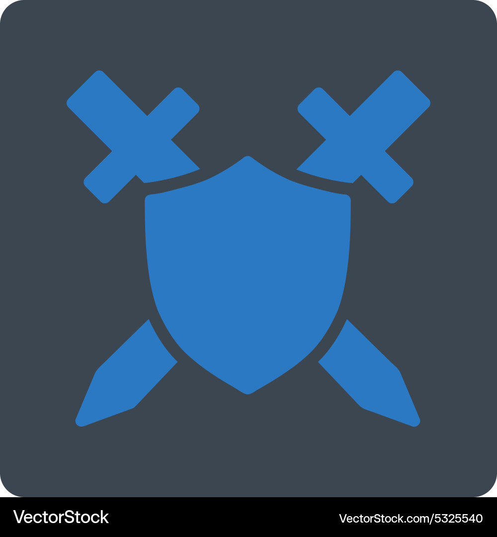 Guard icon from commerce buttons overcolor set Vector Image