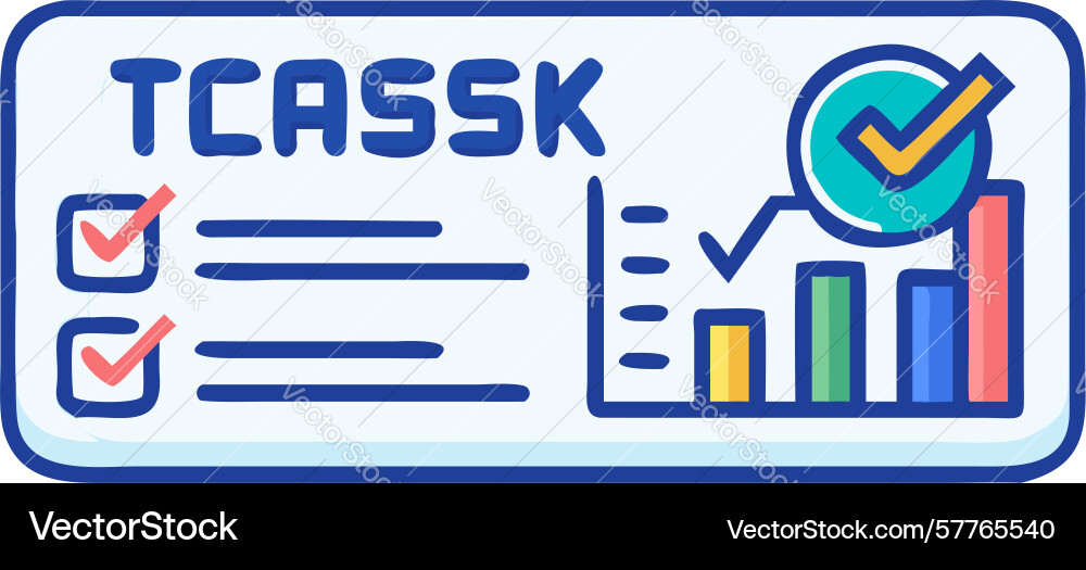 Project task checklist and progress report icon vector image