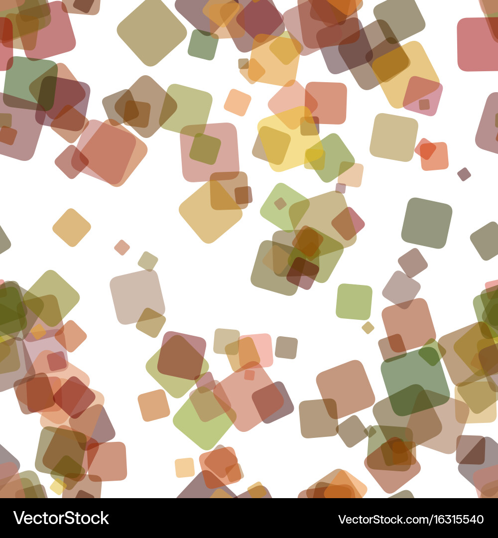 Seamless chaotic square pattern background Vector Image