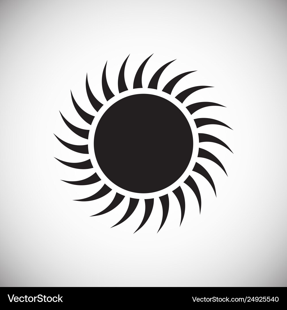 Sun icon on background for graphic and web design Sun icon on background for graphic and web design Vector Image